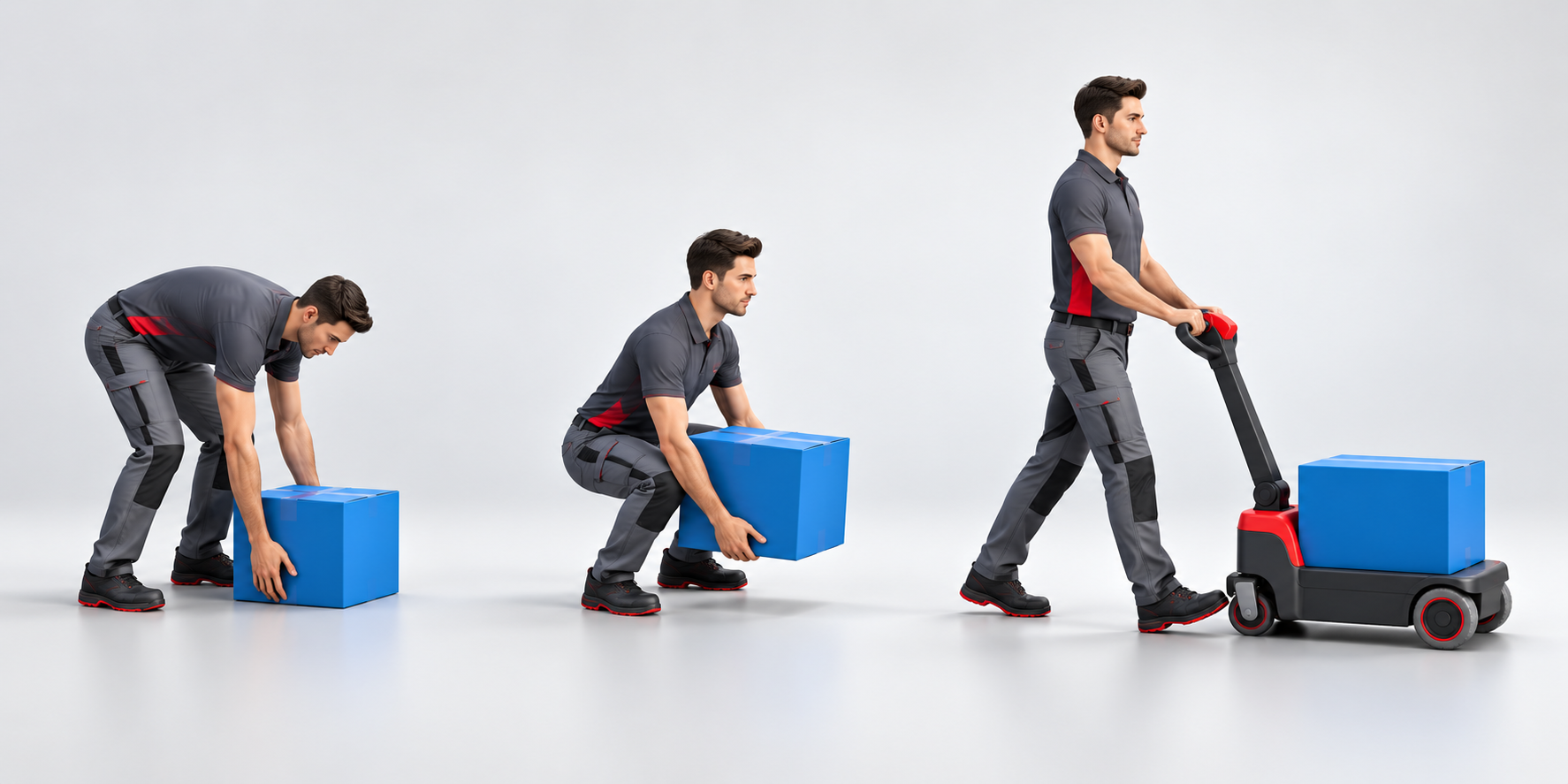Safe ergonomic lifting and powered handling progression
